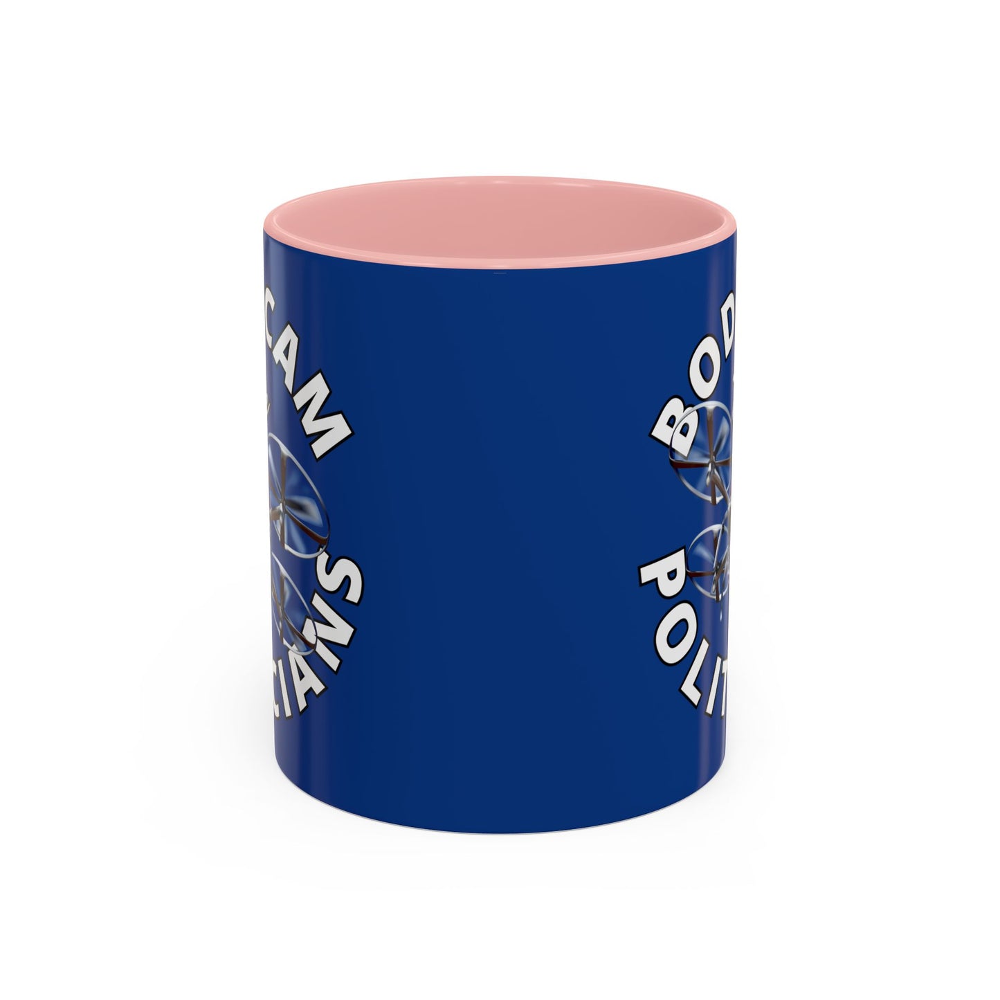 Bodycam the Politicians Drone Blue Accent Mug by cypherpunkgear.com