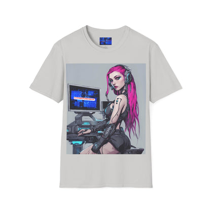 Netrunner Cyberpunk Light colors Unisex T-Shirt by cypherpunkgear.com