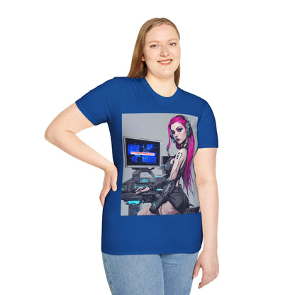 Netrunner Cyberpunk Dark colors Unisex T-Shirt by cypherpunkgear.com