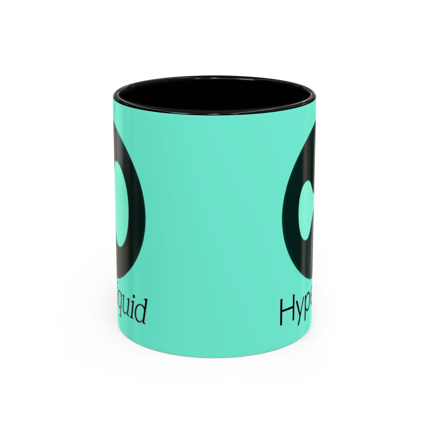 Hyperliquid Black font Light Hyperliquid Accent Mug by cypherpunkgear.com
