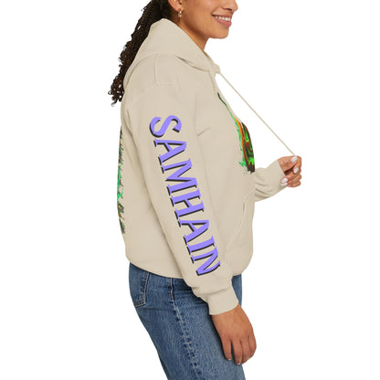 Blessed Samhain Green Jack Hoodie Unisex Hooded Sweatshirt by CreepyCrafts.boo