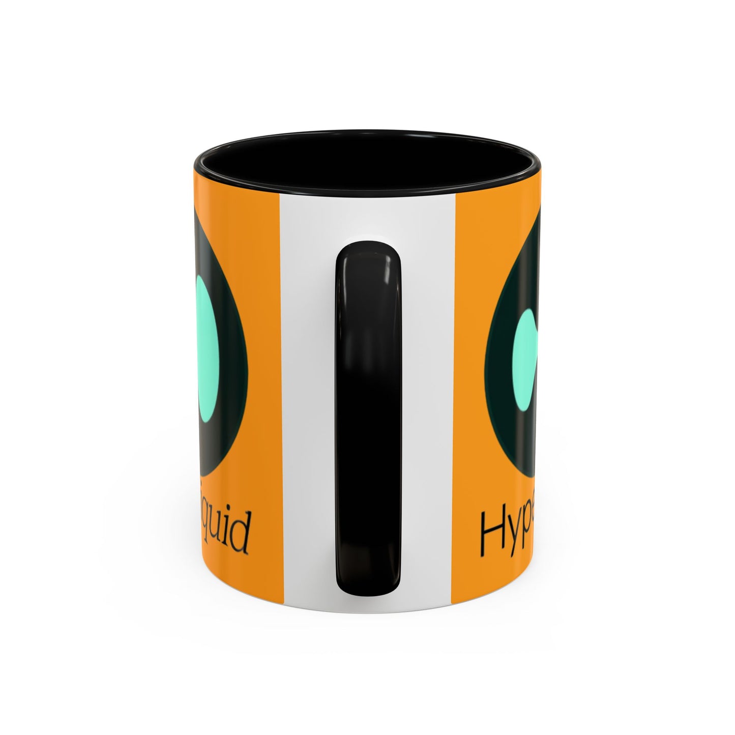 Hyperliquid Black font Orange Accent Mug by cypherpunkgear.com