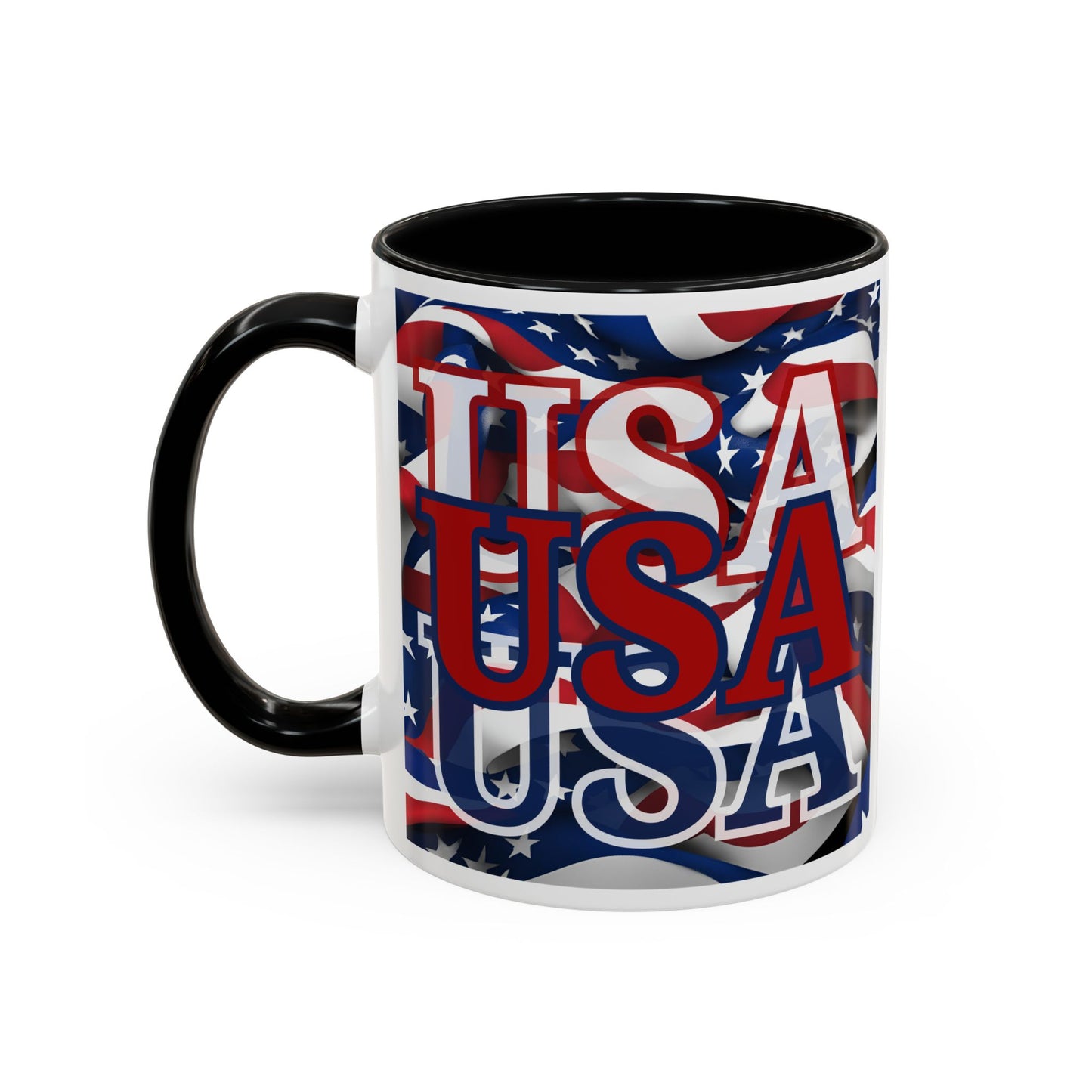 USA RDfont Center Patriot Accent Mug by cypherpunkgear