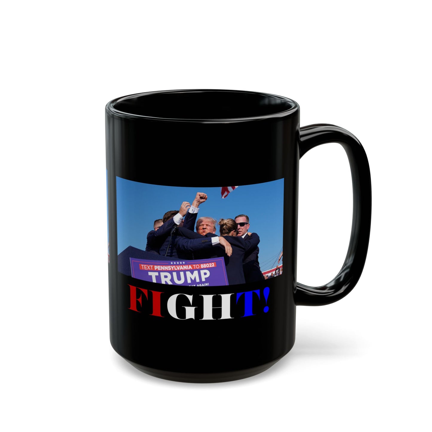 Fight! Black Mug by cypherpunkgear