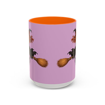 Hazel Hex Pink Accent Mug by CreepyCrafts.boo