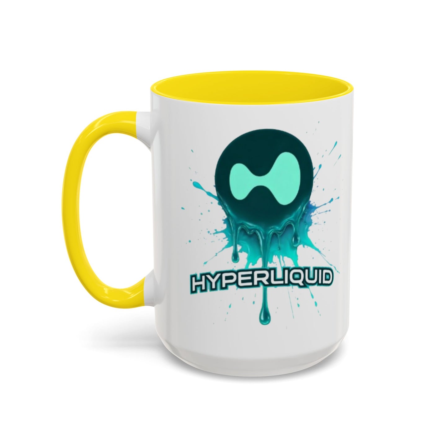HYPE Drip White Accent Mug by cypherpunkgear.com