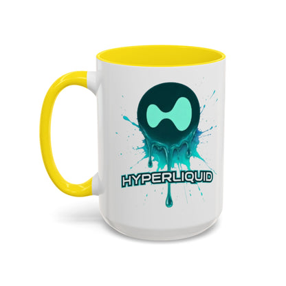 HYPE Drip White Accent Mug by cypherpunkgear.com