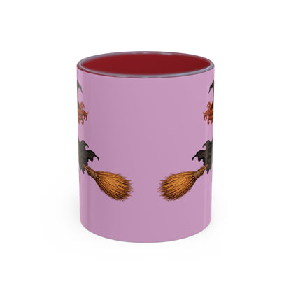 Hazel Hex Pink Accent Mug by CreepyCrafts.boo