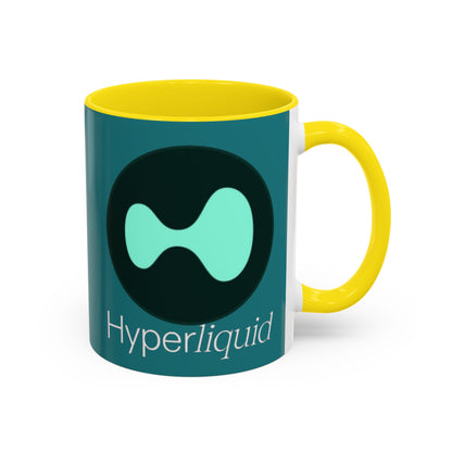 Hyperliquid White font Hyperliquid Accent Mug by cypherpunkgear.com