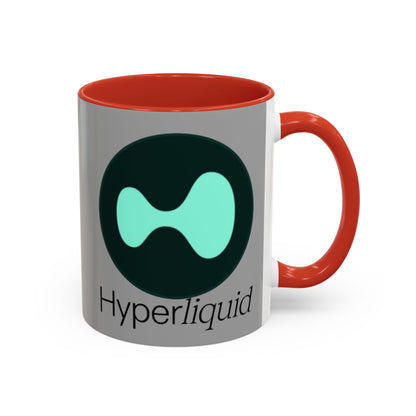 Hyperliquid Black font Grey Accent Mug by cypherpunkgear.com