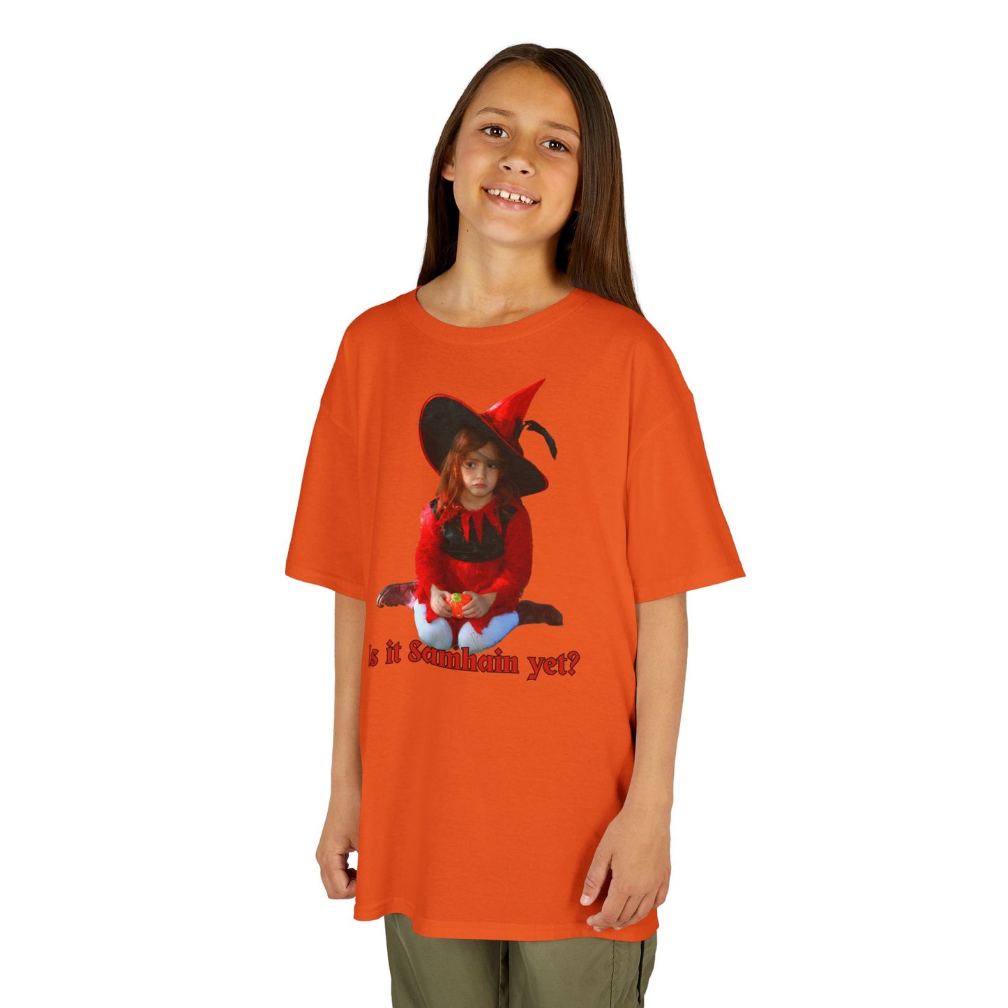 Is it Samhain yet? Kids Heavy Cotton™ Tee by CreepyCrafts.boo