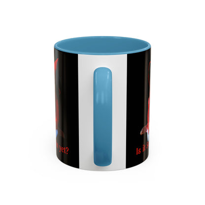 Is it Samhain yet? Black Accent Mug by CreepyCrafts.boo