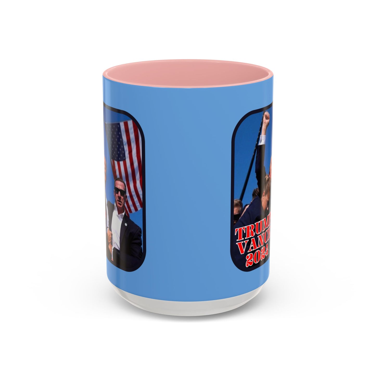 Trump and Vance 2024 Accent Mug by cypherpunkgear