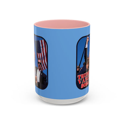 Trump and Vance 2024 Accent Mug by cypherpunkgear