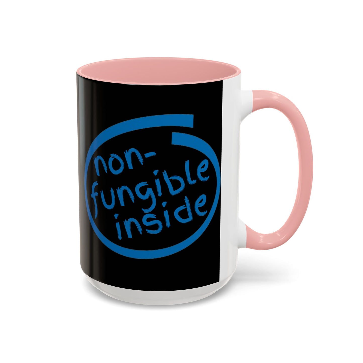 Non-Fungible Inside Black Accent Mug by cypherpunkgear.com