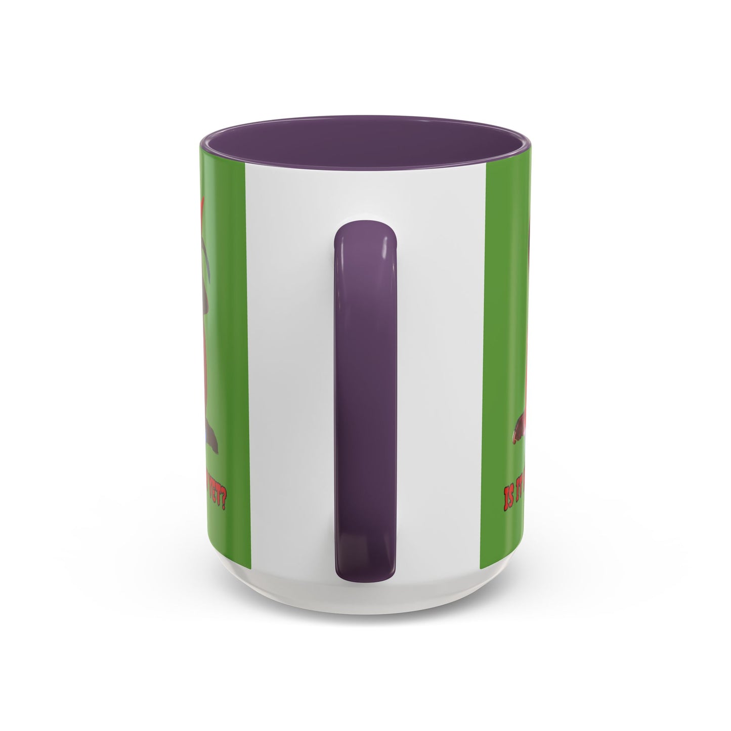 Is it Halloween yet? Green Accent Mug by CreepyCrafts.boo