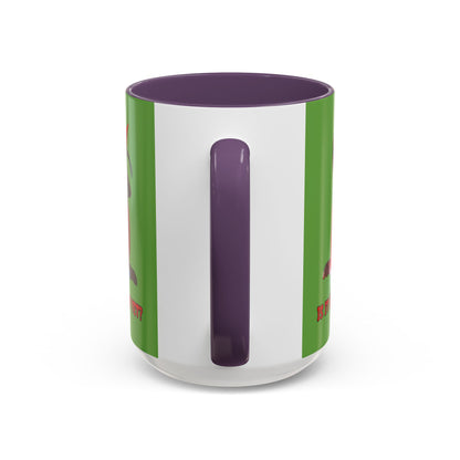 Is it Halloween yet? Green Accent Mug by CreepyCrafts.boo
