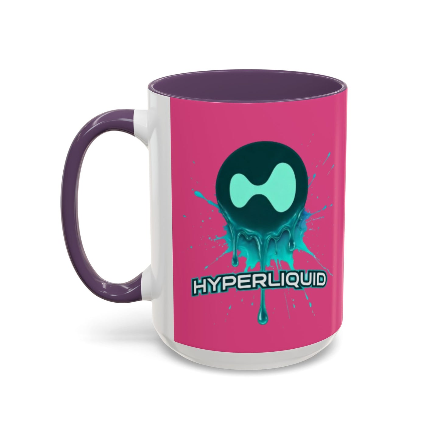 HYPE Drip Pink Accent Mug by cypherpunkgear.com