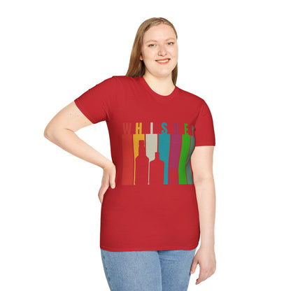 Whiskey spelled with an 'e' LTcolors Unisex T-Shirt by cypherpunkgear.com