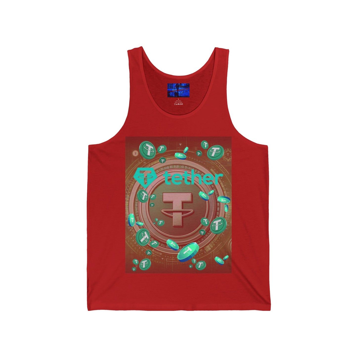 Tether Unisex Jersey Tank Top by cypherpunkgear.com