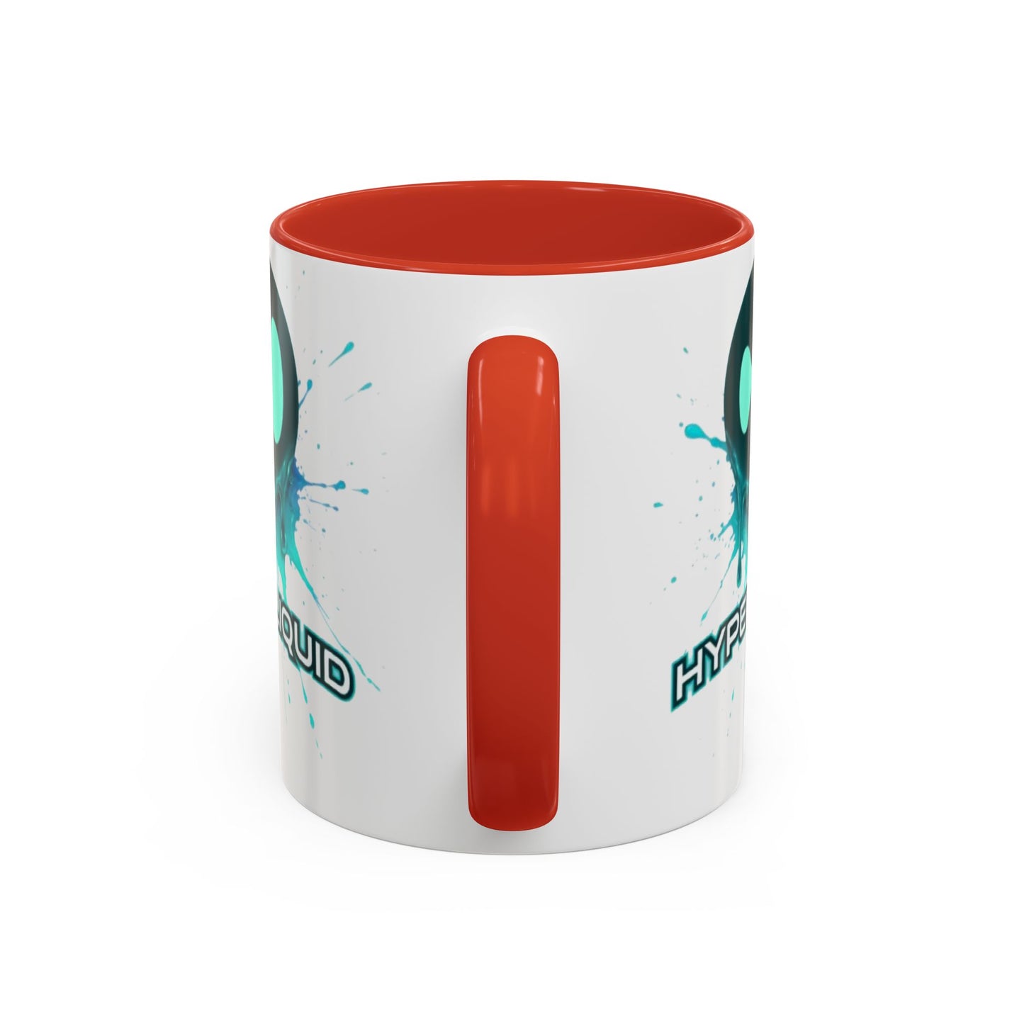 HYPE Drip White Accent Mug by cypherpunkgear.com