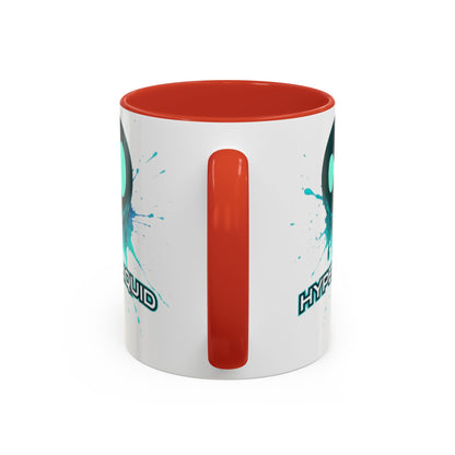 HYPE Drip White Accent Mug by cypherpunkgear.com