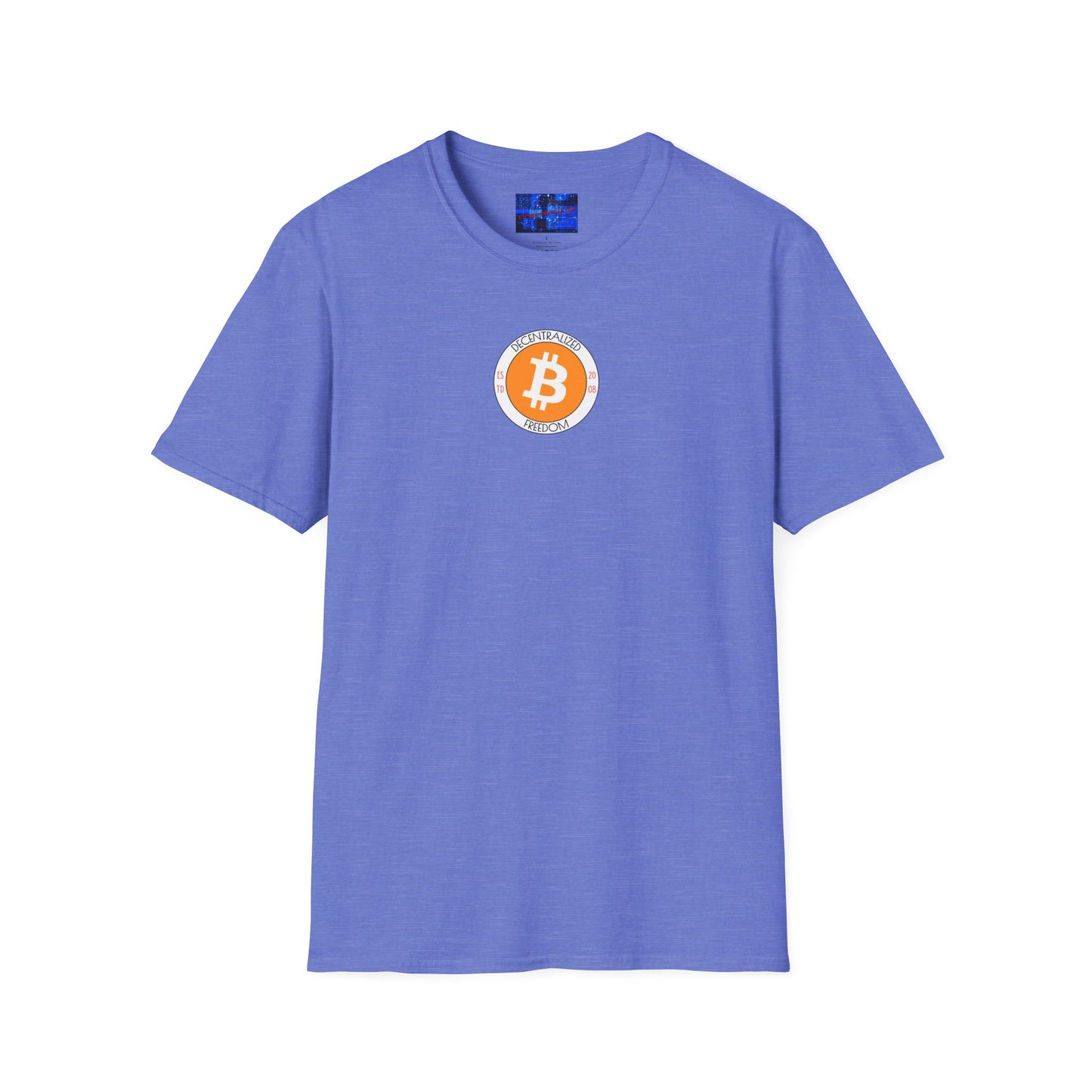 2-sided, Bitcoin, Bitcoin, Bitcoin (BTC) Light colors Unisex T-Shirt by cypherpunkgear.com