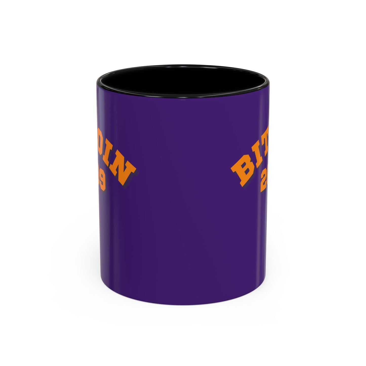 Bitcoin 2009 Dark Purple Accent Mug by cypherpunkgear.com