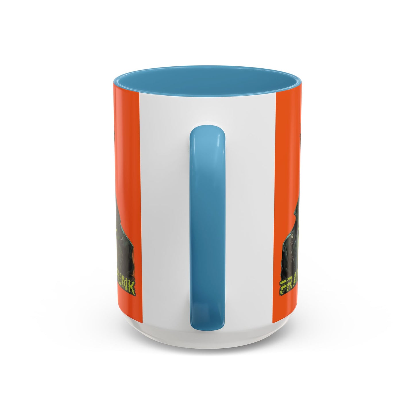 Frankenpunk Orange Accent Mug by CreepyCrafts.boo