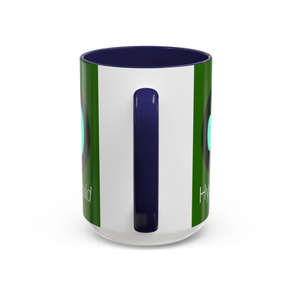 Hyperliquid White font Green Accent Mug by cypherpunkgear.com