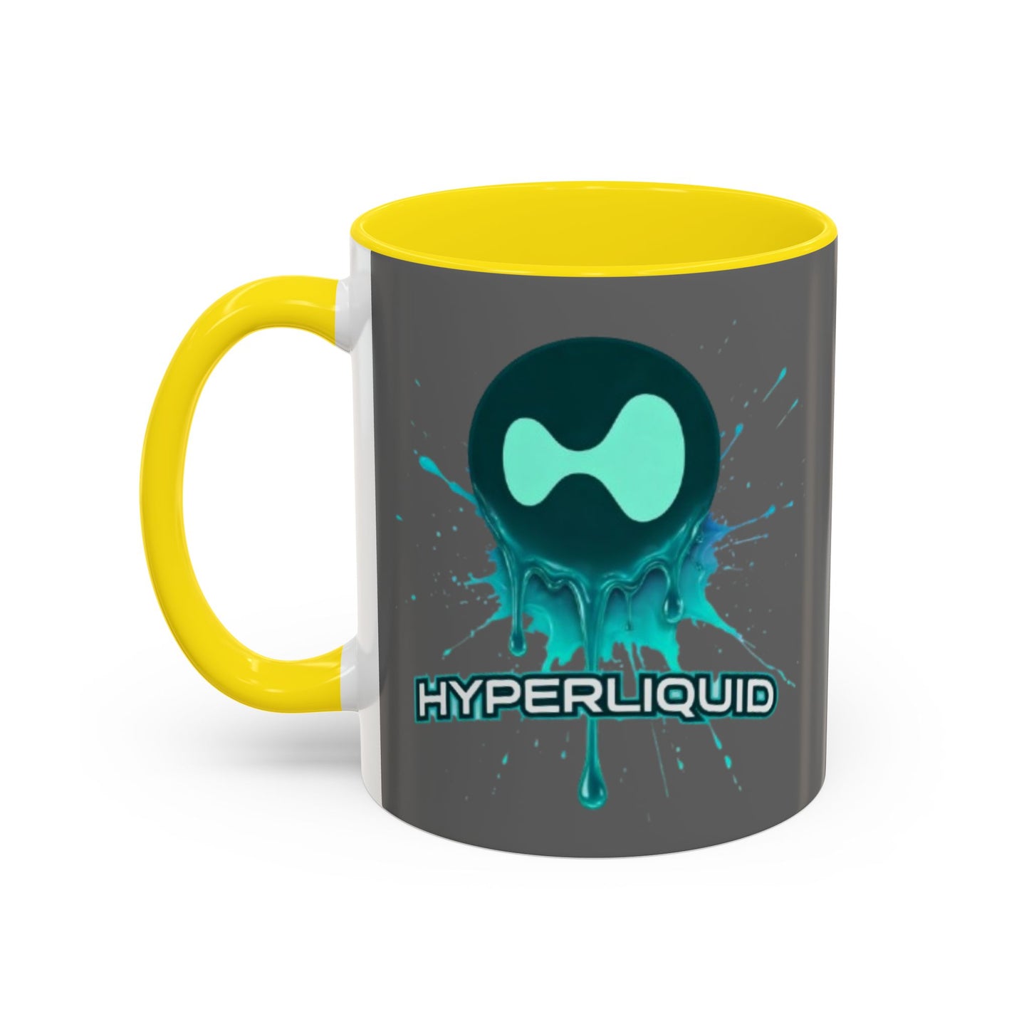 HYPE Drip Grey Accent Mug by cypherpunkgear.com