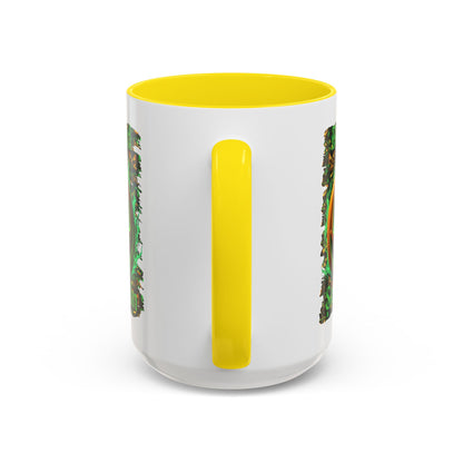 Blessed Samhain Green Jack White Accent Mug by CreepyCrafts.boo