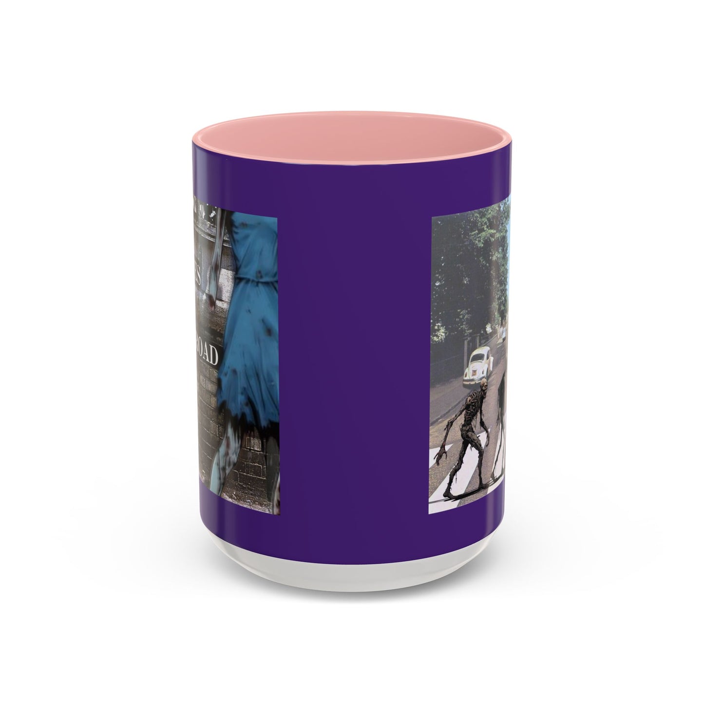 2-sided, Scabby Road Purple Accent Mug by CreepyCrafts.boo