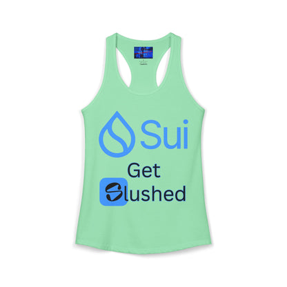 Sui: Get Slushed Women's Racerback Tank Top by cypherpunkgear.com