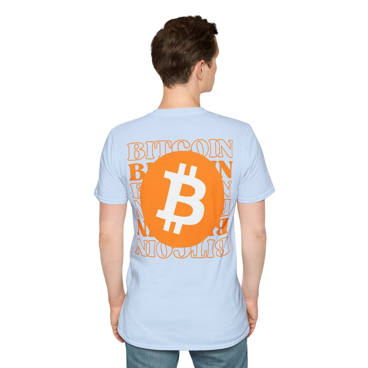 2-sided, Bitcoin, Bitcoin, Bitcoin (BTC) Light colors Unisex T-Shirt by cypherpunkgear.com
