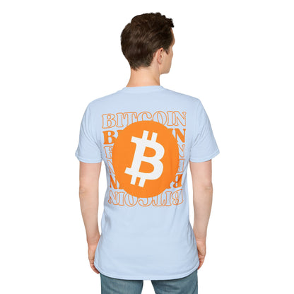 2-sided, Bitcoin, Bitcoin, Bitcoin (BTC) Light colors Unisex T-Shirt by cypherpunkgear.com