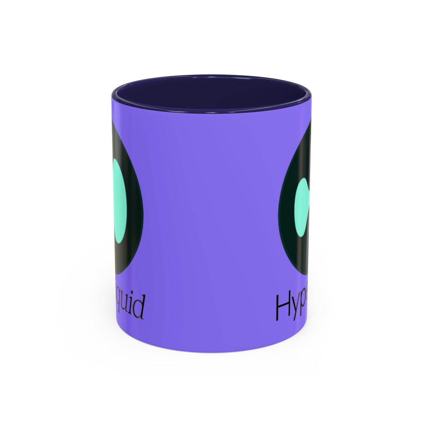 Hyperliquid Black font Light Purple Accent Mug by cypherpunkgear.com