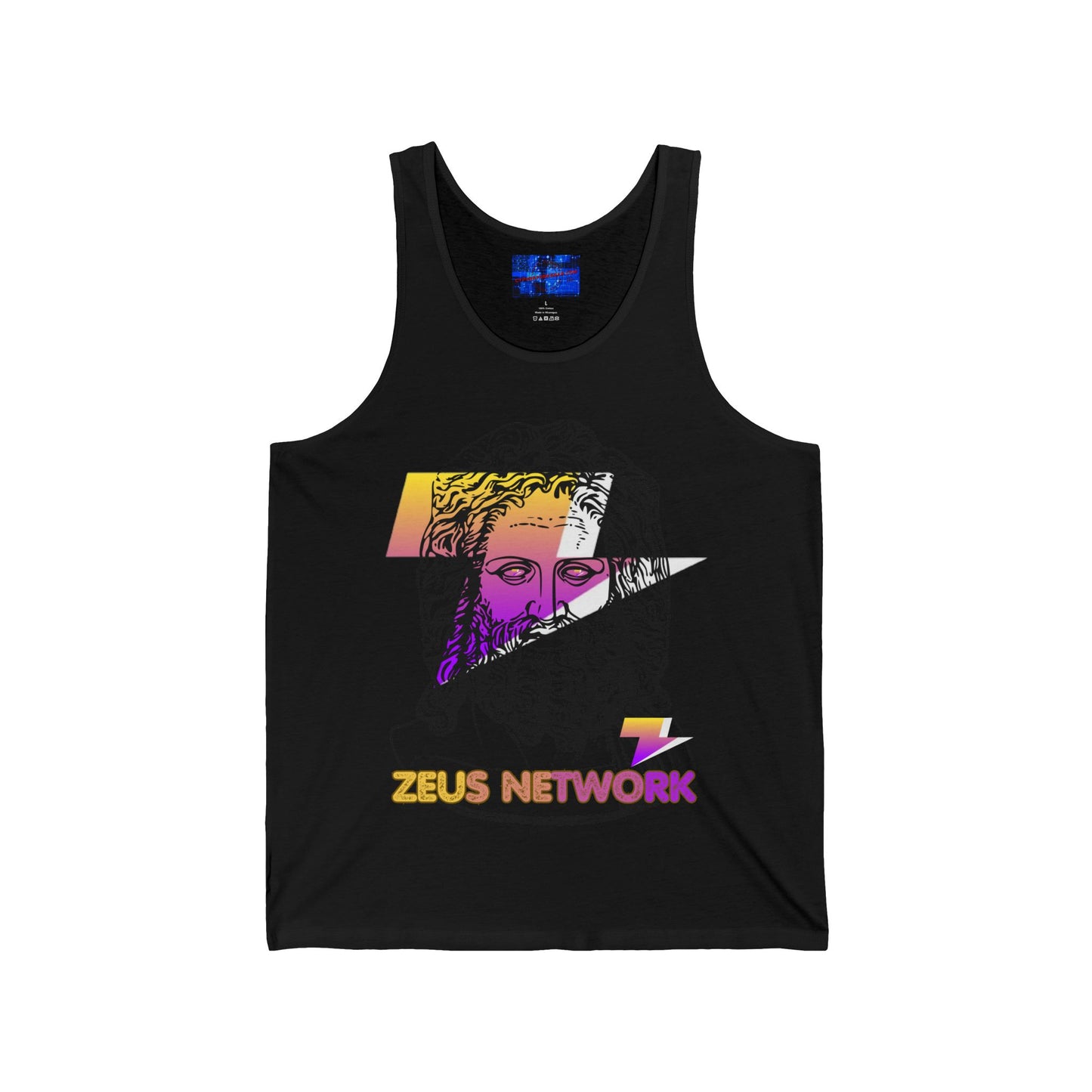 Zeus Network Unisex Jersey Tank Top by cypherpunkgear.com