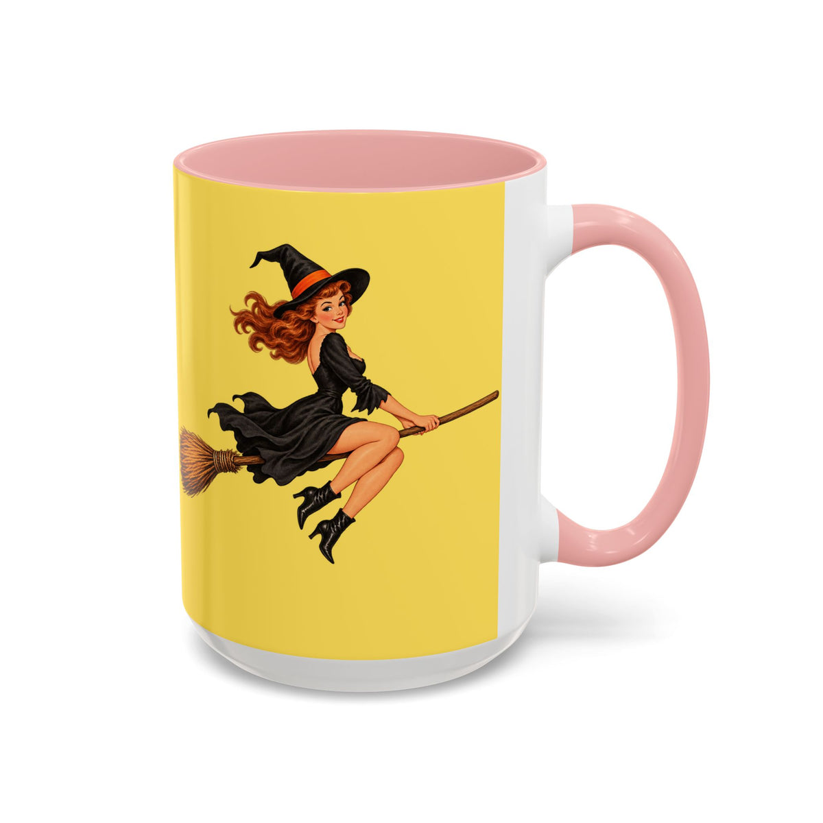 Hazel Hex Yellow Accent Mug by CreepyCrafts.boo