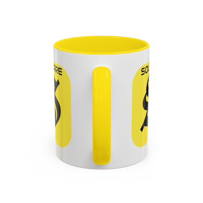 SolflareLogo White Accent Mug by cypherpunkgear.com