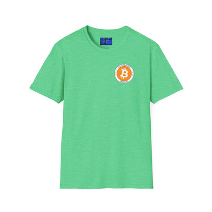 2-sided, Bitcoin (BTC) Decentralized Freedom DKcolors Unisex T-Shirt by cypherpunkgear.com