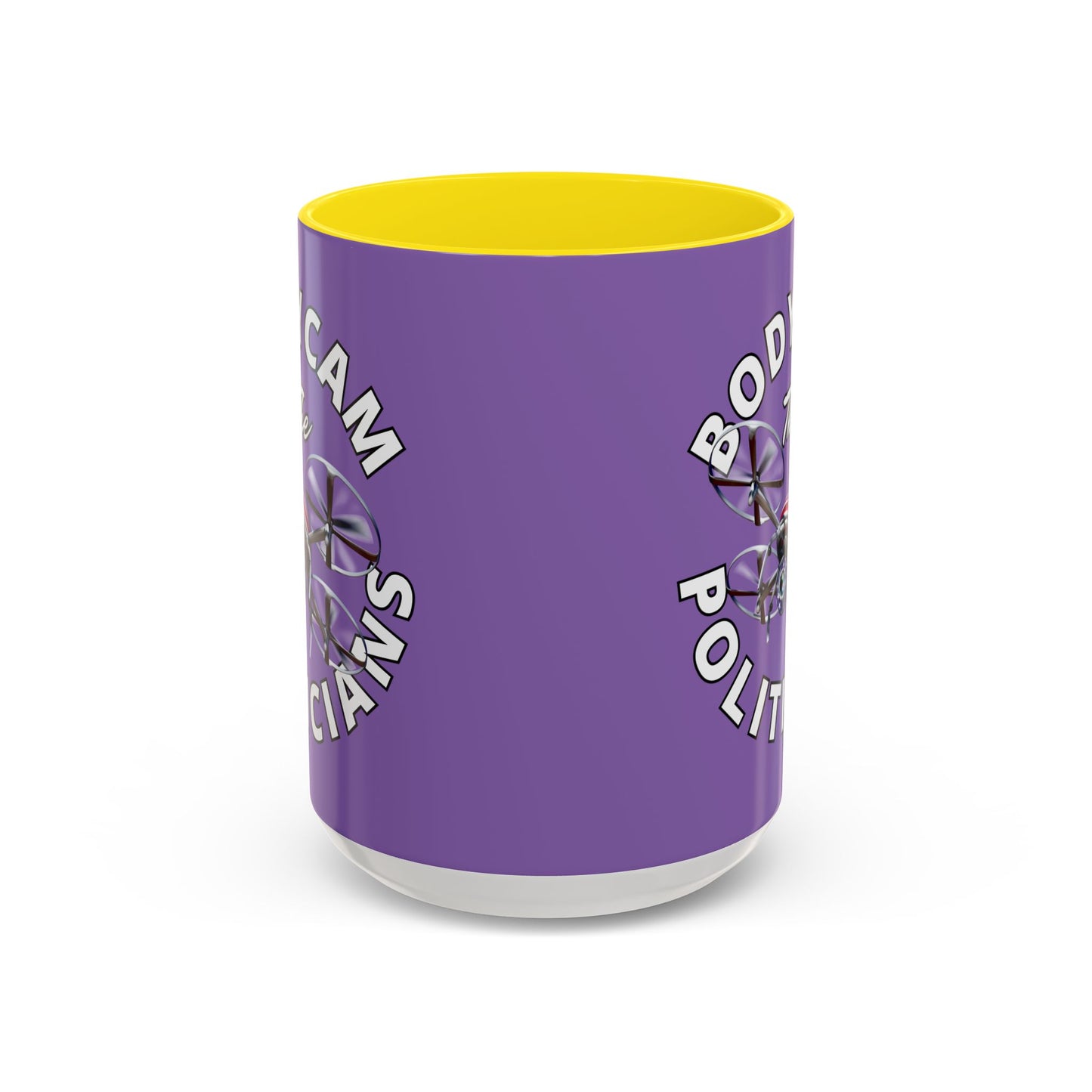 Bodycam the Politicians Drone Light Purple Accent Mug by cypherpunkgear.com