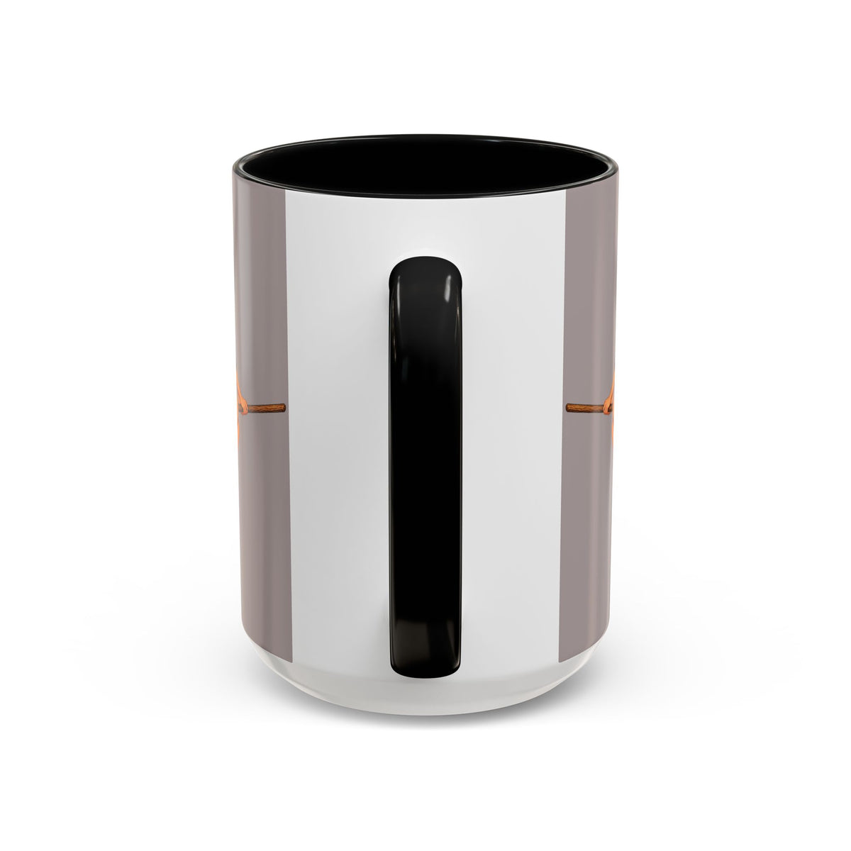 Hazel Hex Grey Accent Mug by CreepyCrafts.boo