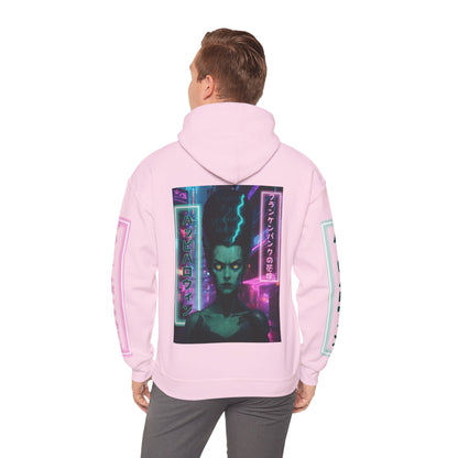 Bride of Frankenpunk Hoodie Unisex Hooded Sweatshirt by CreepyCrafts.boo