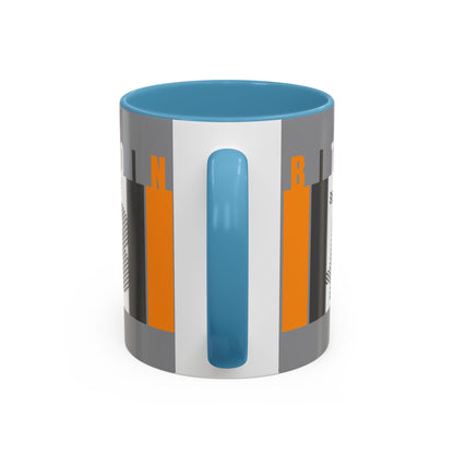 Bitcoin (BTC) Freedom Accent Mug by cypherpunkgear.com