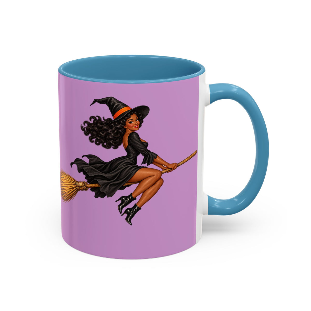 Velvet Vex Pink Accent Mug by CreepyCrafts.boo