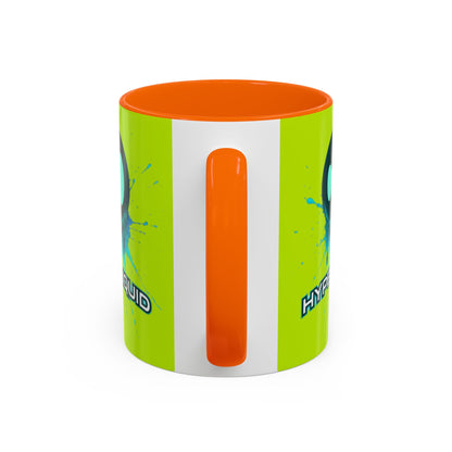 HYPE Drip Yellow Accent Mug by cypherpunkgear.com