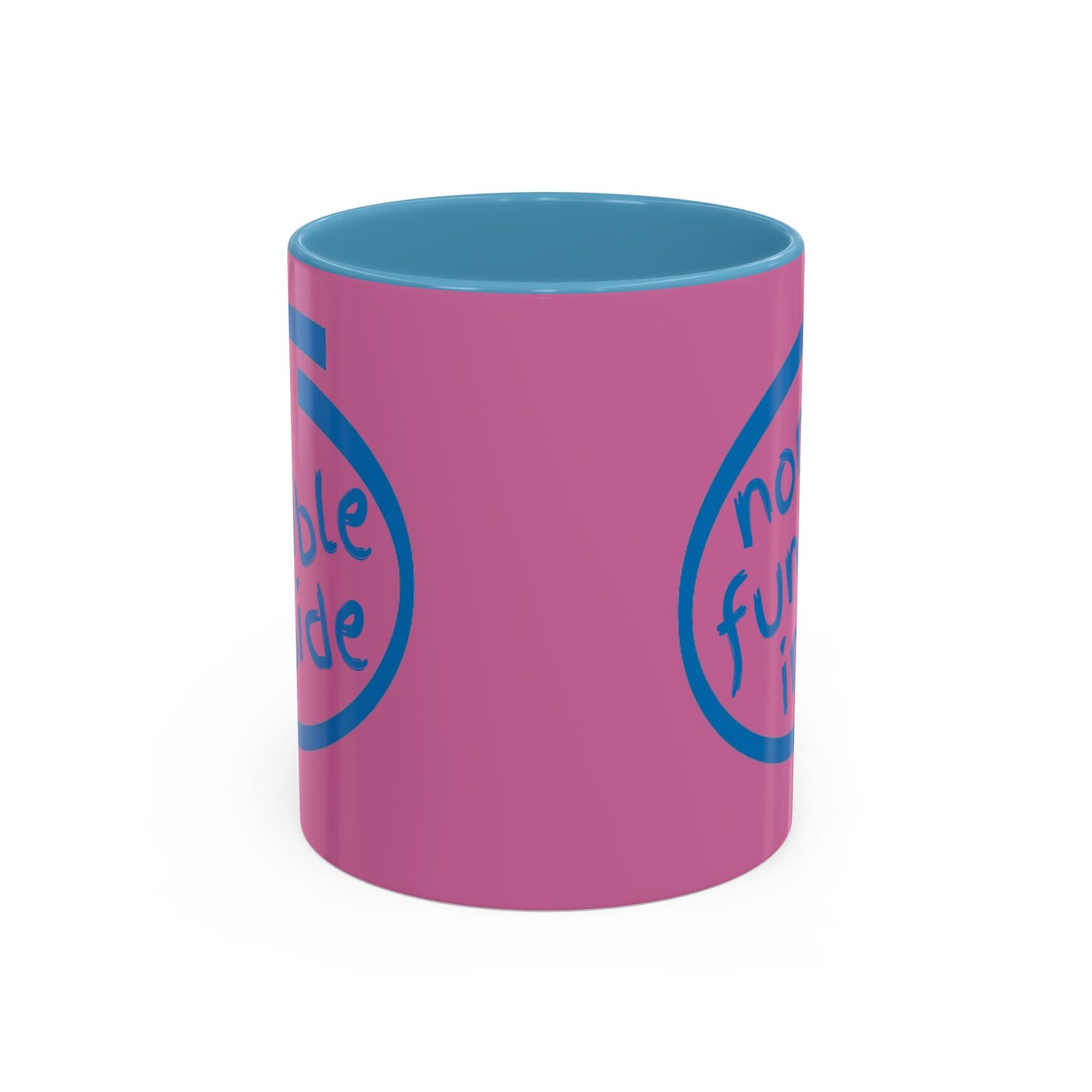 Non-Fungible Inside Pink Accent Mug by cypherpunkgear.com