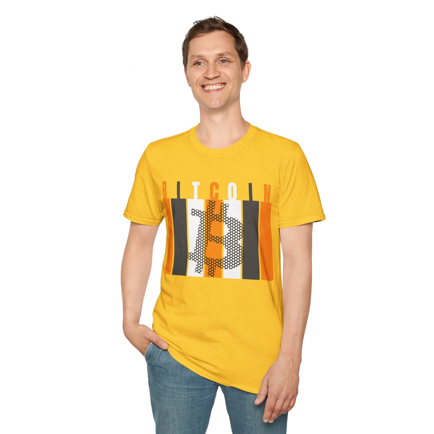 Bitcoin (BTC) LTcolors Unisex T-Shirt by cypherpunkgear