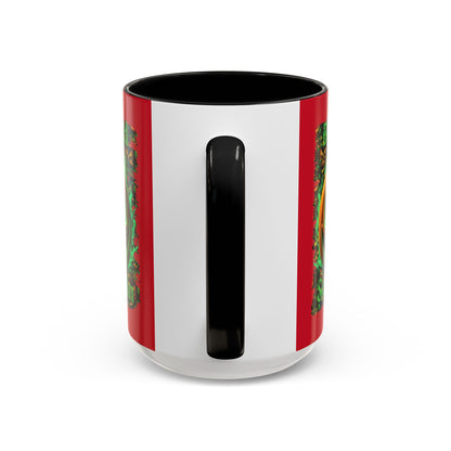 Blessed Samhain Green Jack Red Accent Mug by CreepyCrafts.boo